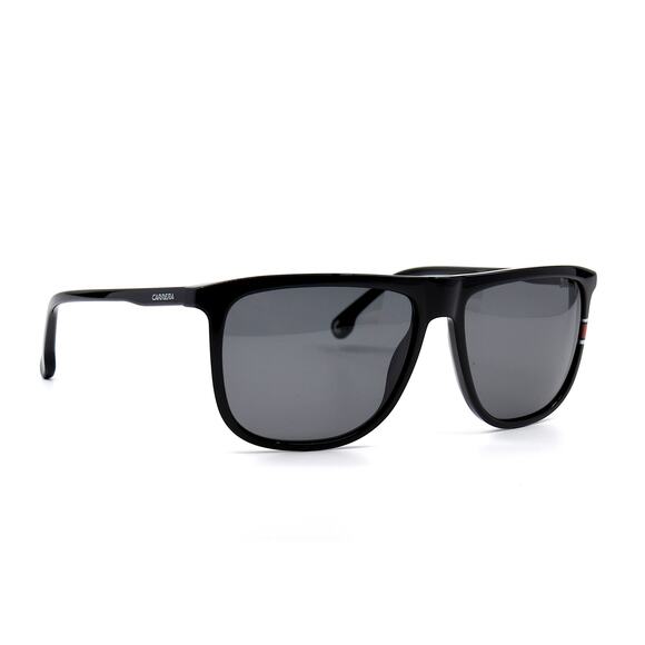 NEW CARRERA 218/S 807 BLACK GREY POLARIZED AUTHENTIC SUNGLASSES - Picture 1 of 11